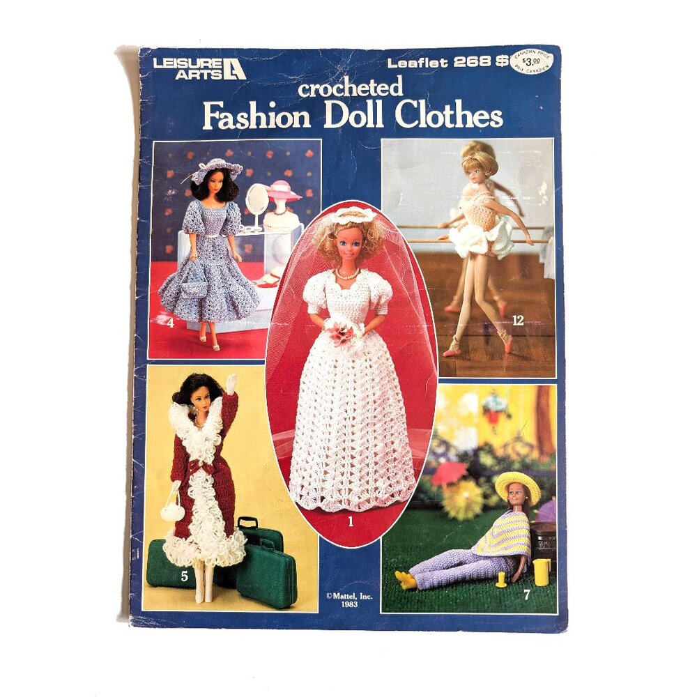 Leisure Arts Fashion Doll Clothes Booklet